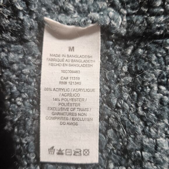 Garage Blue Long Sleeve Sweater Size Medium - Picture 4 of 4